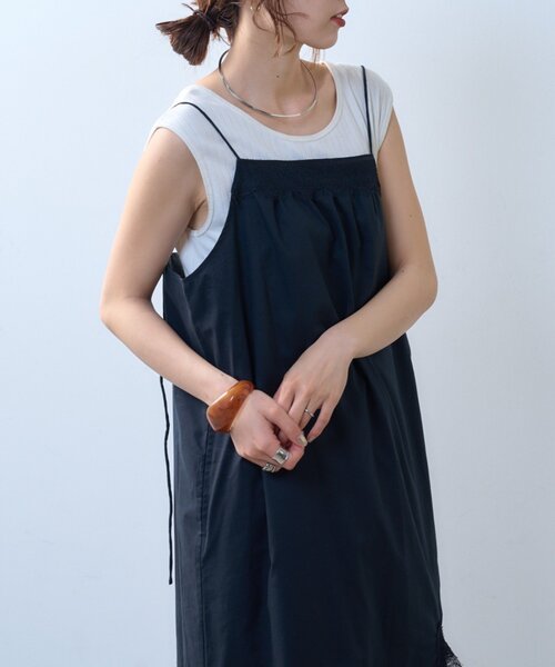 CIAOPANIC TYPY(チャオパニックティピー)の「【willow】スカラップレースキャミワンピース(ワンピース・レディース・ブラック/ブラウン・ONE SIZE)」の12枚目の写真