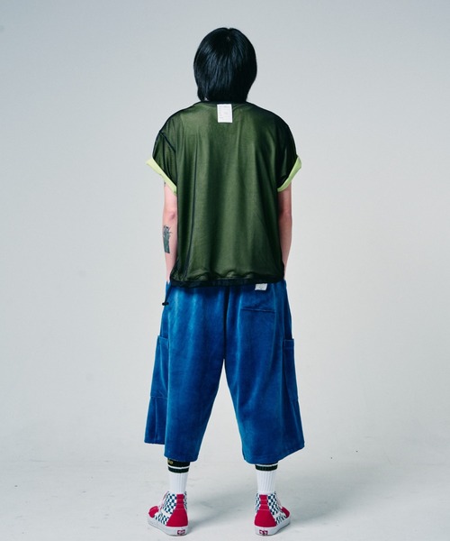 EFFECTEN(エフェクテン)の「【EFFECTEN】Basic logo reversible mesh Tee(Tシャツ/カットソー・メンズ・ブラウン/ライトグレー/ブラック・LARGE/MEDIUM)」の4枚目の写真