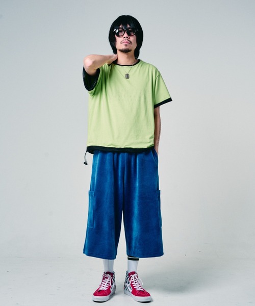 EFFECTEN(エフェクテン)の「【EFFECTEN】Basic logo reversible mesh Tee(Tシャツ/カットソー・メンズ・ブラウン/ライトグレー/ブラック・LARGE/MEDIUM)」の5枚目の写真