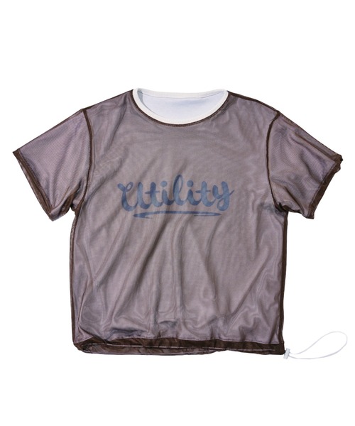 EFFECTEN(エフェクテン)の「【EFFECTEN】Basic logo reversible mesh Tee(Tシャツ/カットソー・メンズ・ブラウン/ライトグレー/ブラック・LARGE/MEDIUM)」の10枚目の写真