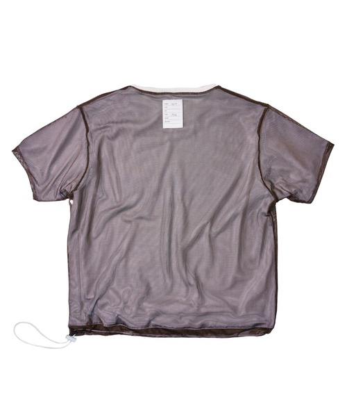 EFFECTEN(エフェクテン)の「【EFFECTEN】Basic logo reversible mesh Tee(Tシャツ/カットソー・メンズ・ブラウン/ライトグレー/ブラック・LARGE/MEDIUM)」の11枚目の写真