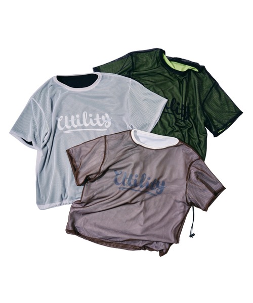 EFFECTEN(エフェクテン)の「【EFFECTEN】Basic logo reversible mesh Tee(Tシャツ/カットソー・メンズ・ブラウン/ライトグレー/ブラック・LARGE/MEDIUM)」の15枚目の写真