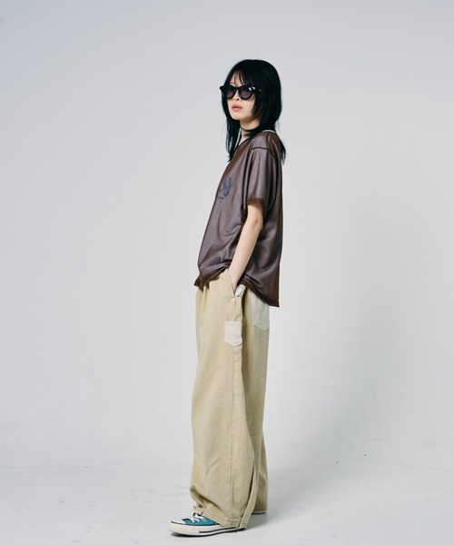 EFFECTEN(エフェクテン)の「【EFFECTEN】Basic logo reversible mesh Tee(Tシャツ/カットソー・メンズ・ブラウン/ライトグレー/ブラック・LARGE/MEDIUM)」の18枚目の写真