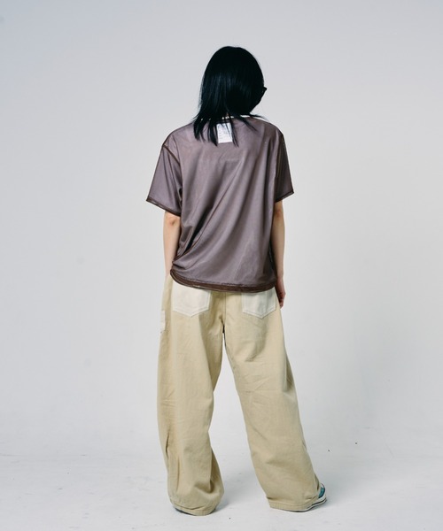 EFFECTEN(エフェクテン)の「【EFFECTEN】Basic logo reversible mesh Tee(Tシャツ/カットソー・メンズ・ブラウン/ライトグレー/ブラック・LARGE/MEDIUM)」の19枚目の写真