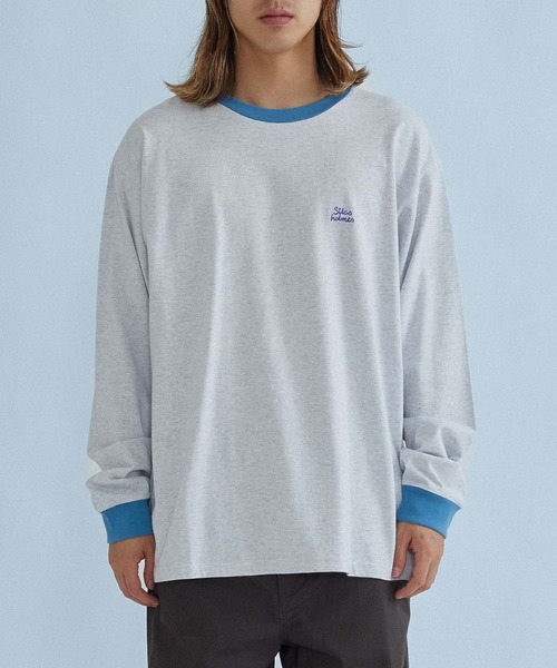 SILAS(サイラス)の「FLUXUS L/S TEE(Tシャツ/カットソー・メンズ・アッシュ/ブラック/マスタード・M/L/XL)」の2枚目の写真