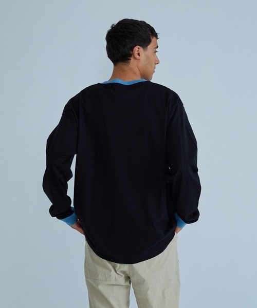 SILAS(サイラス)の「FLUXUS L/S TEE(Tシャツ/カットソー・メンズ・アッシュ/ブラック/マスタード・M/L/XL)」の6枚目の写真