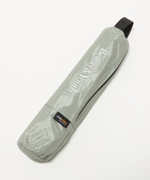BEAUTY&YOUTH UNITED ARROWS(ビューティーアンドユースユナイテッドアローズ)の「ヒートブロック フォールディング アンブレラ 傘(折りたたみ傘・メンズ・ベージュ/ブラック・FREE)」の9枚目の写真