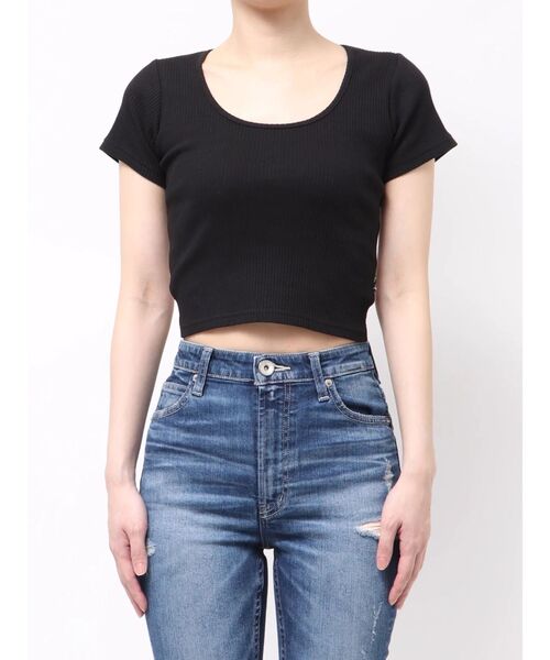 GYDA(ジェイダ)の「レオパードバックリボントップス(Tシャツ/カットソー・レディース・ブラック/オフホワイト・FREE)」の22枚目の写真