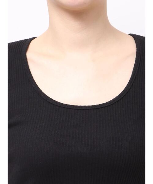 GYDA（ジェイダ）の「レオパードバックリボントップス（Tシャツ/カットソー・レディース・ブラック/オフホワイト・FREE）」の7枚目の写真