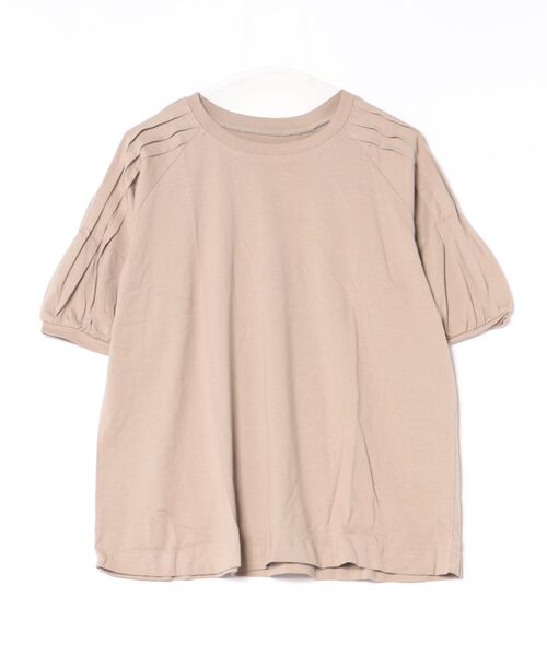 RCD(アールシーディー)の「袖タックラグランスリーブ半袖トップス(Tシャツ/カットソー・レディース・チャコールグレー/グレイッシュベージュ/オフホワイト/ブラック・LL~3L/M-L/4L~5L)」の21枚目の写真