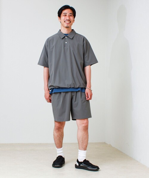 GLOSTER(グロスター)の「【接触冷感/セットアップ対応】SoftCool ショートパンツ(その他パンツ・メンズ・ネイビー/ブラック/グレイッシュベージュ・L/M/S)」の4枚目の写真