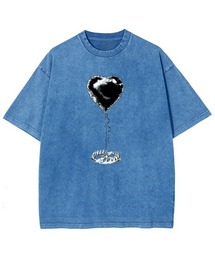 GARAGE MADE（ガレージメイド）の「レディースM～Lサイズ　ユニセックス　ピグメントプリント　BIG　Tシャツ　HEARTTRAP（Tシャツ/カットソー）」