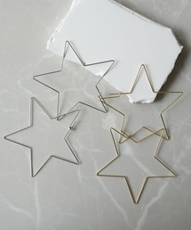 【 Port / ポート 】 ハート / スター ビッグフープピアス