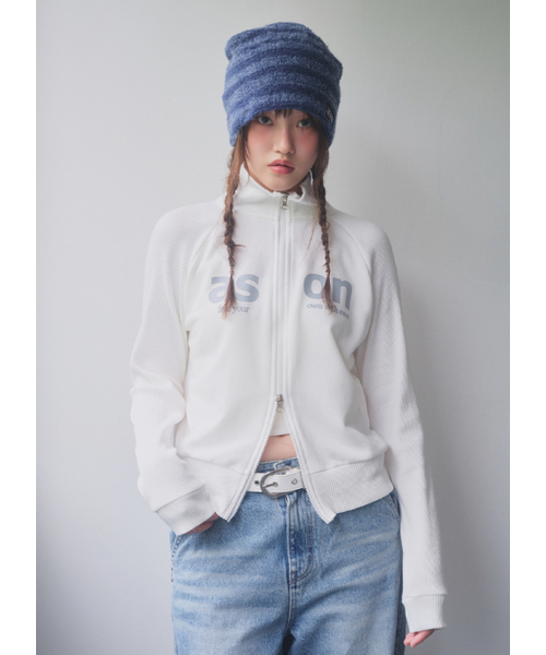 ASON（アズオン）の「SALT ZIP-UP / WHITE（その他アウター）」 - WEAR