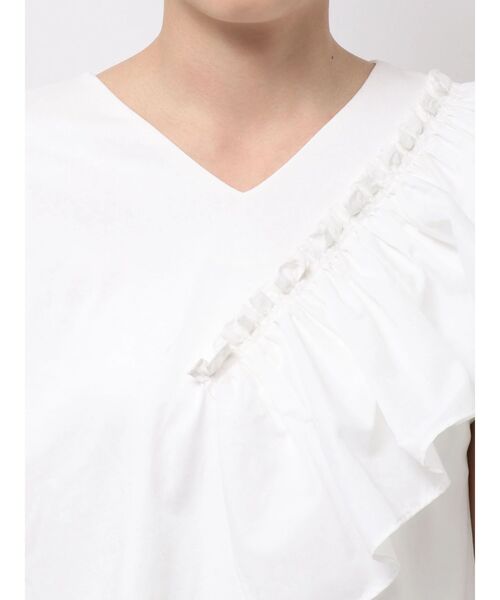 ELENDEEK(エレンディーク)の「フリルドッキングカットソー(Tシャツ/カットソー・レディース・ブラック/オフホワイト・FREE)」の18枚目の写真