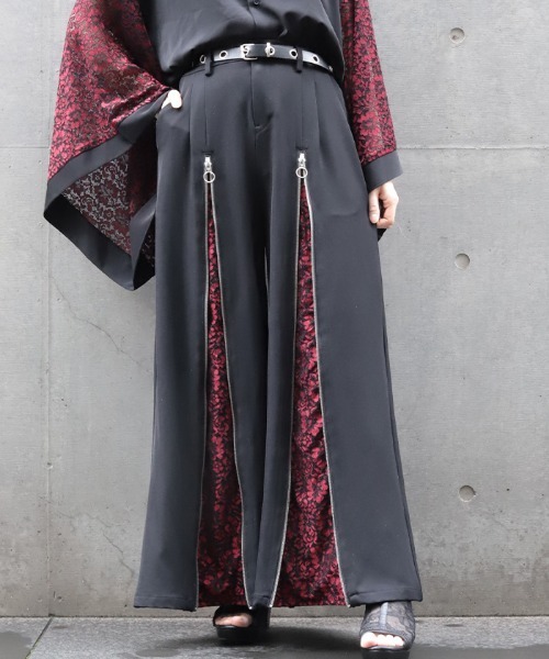 REZEN(リゼン)の「レース切替袴パンツ(その他パンツ・メンズ・ターコイズブルー/ローズ/ライトグレー・MEDIUM/LARGE/SMALL)」の3枚目の写真
