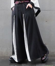 蛇×蓮刺繍ワイドパンツ（その他パンツ）｜REZEN（リゼン）の