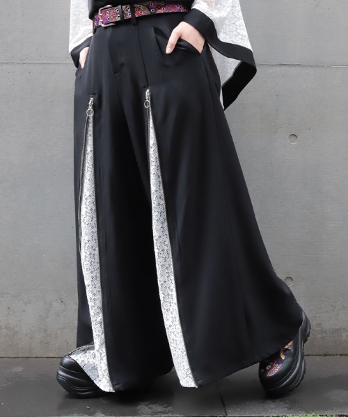 REZEN(リゼン)の「レース切替袴パンツ(その他パンツ・メンズ・ターコイズブルー/ローズ/ライトグレー・MEDIUM/LARGE/SMALL)」の1枚目の写真