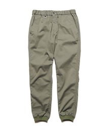 STRETCH TWILL SLIM-FIT RIBBED PANTS