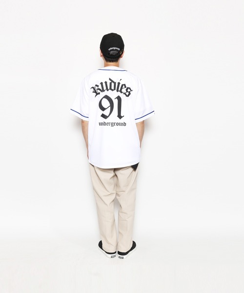 RUDIE'S（ルーディーズ）の「HOOK 91 BASEBALL SHIRTS（シャツ/ブラウス・メンズ・ブラック/ホワイト・XL/L/M/XXL）」の3枚目の写真