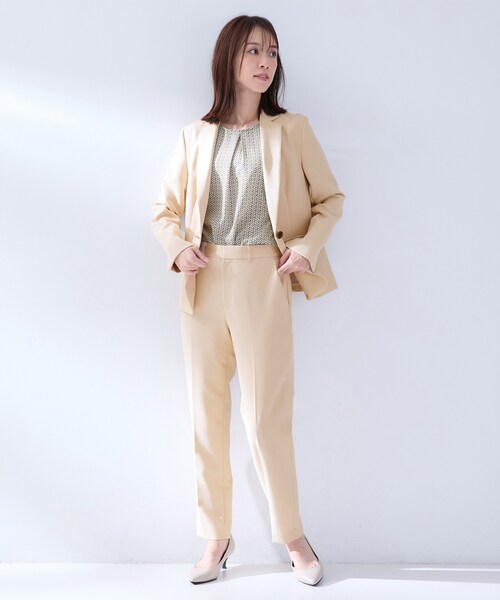 UNTITLED（アンタイトル）の「【洗える／セットアップ可】テーパードパンツ（その他パンツ・レディース・ネイビー/ベージュ・02）」の16枚目の写真