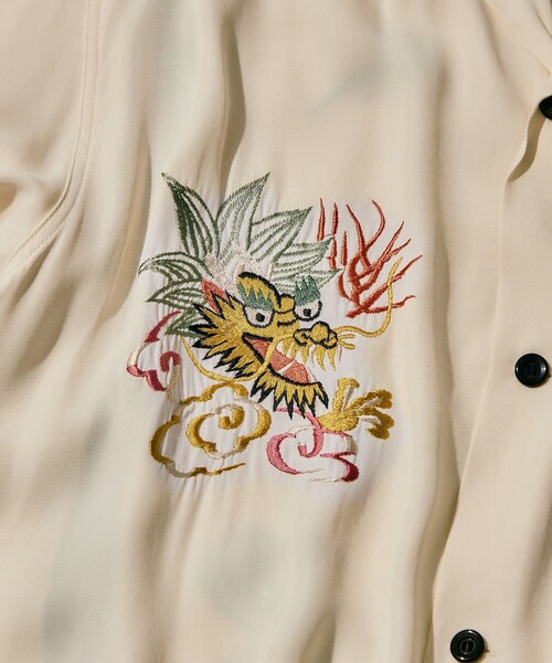 TAILOR TOYO(テーラートウヨウ)の「【TAILOR TOYO/東洋テーラー】SUKA SHIRT DRAGON(シャツ/ブラウス・メンズ・ホワイト/イエロー/ブラック・L/M)」の16枚目の写真