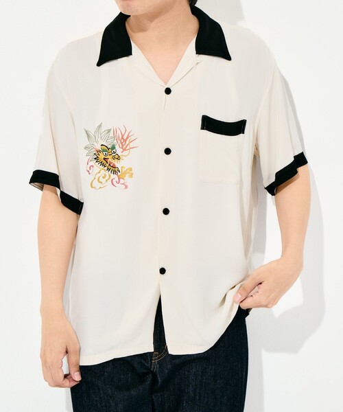 TAILOR TOYO(テーラートウヨウ)の「【TAILOR TOYO/東洋テーラー】SUKA SHIRT DRAGON(シャツ/ブラウス・メンズ・ホワイト/イエロー/ブラック・L/M)」の18枚目の写真