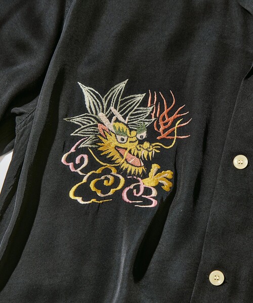 TAILOR TOYO(テーラートウヨウ)の「【TAILOR TOYO/東洋テーラー】SUKA SHIRT DRAGON(シャツ/ブラウス・メンズ・ホワイト/イエロー/ブラック・L/M)」の12枚目の写真