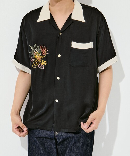 TAILOR TOYO(テーラートウヨウ)の「【TAILOR TOYO/東洋テーラー】SUKA SHIRT DRAGON(シャツ/ブラウス・メンズ・ホワイト/イエロー/ブラック・L/M)」の13枚目の写真