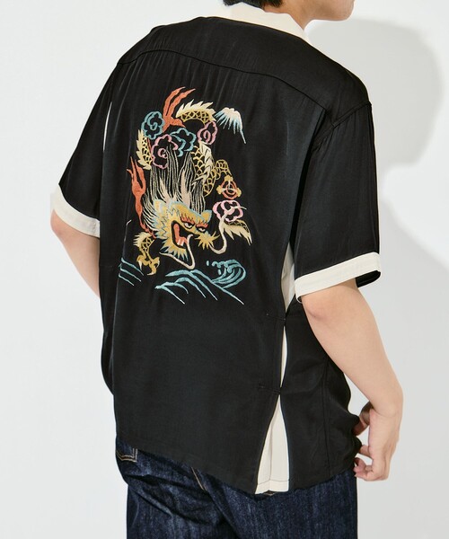 TAILOR TOYO(テーラートウヨウ)の「【TAILOR TOYO/東洋テーラー】SUKA SHIRT DRAGON(シャツ/ブラウス・メンズ・ホワイト/イエロー/ブラック・L/M)」の15枚目の写真
