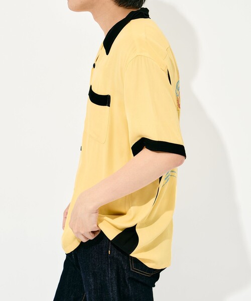 TAILOR TOYO(テーラートウヨウ)の「【TAILOR TOYO/東洋テーラー】SUKA SHIRT DRAGON(シャツ/ブラウス・メンズ・ホワイト/イエロー/ブラック・L/M)」の8枚目の写真