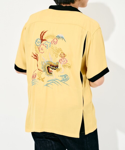 TAILOR TOYO(テーラートウヨウ)の「【TAILOR TOYO/東洋テーラー】SUKA SHIRT DRAGON(シャツ/ブラウス・メンズ・ホワイト/イエロー/ブラック・L/M)」の9枚目の写真