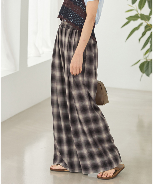JOURNAL STANDARD(ジャーナルスタンダード)の「リヨセルチェックパンツ(その他パンツ・レディース・ブラウン/ブラック系その他・FREE)」の13枚目の写真