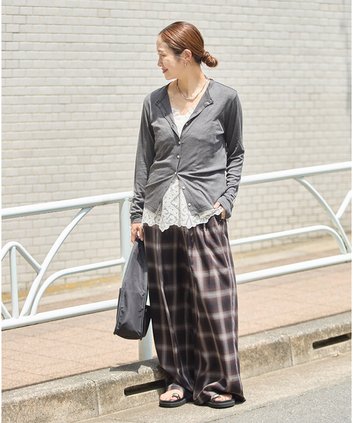 JOURNAL STANDARD(ジャーナルスタンダード)の「リヨセルチェックパンツ(その他パンツ・レディース・ブラウン/ブラック系その他・FREE)」の14枚目の写真