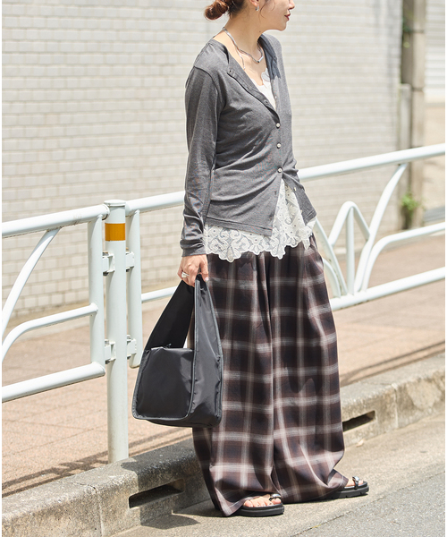 JOURNAL STANDARD(ジャーナルスタンダード)の「リヨセルチェックパンツ(その他パンツ・レディース・ブラウン/ブラック系その他・FREE)」の16枚目の写真