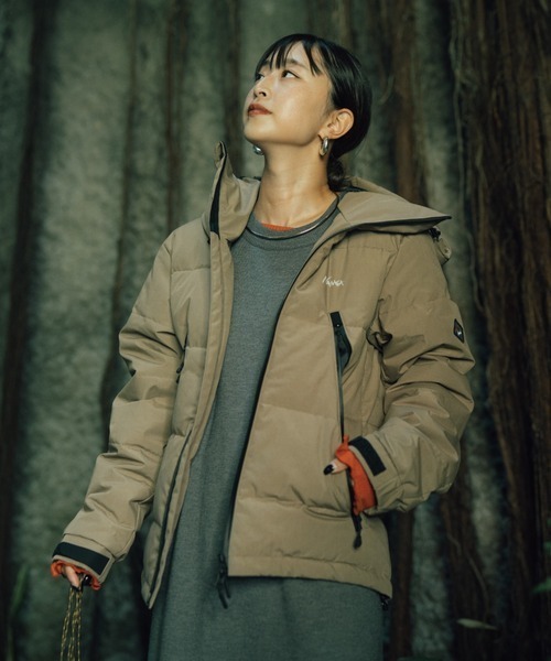 NANGA（ナンガ）の「[NANGA/ナンガ] 別注 HINOC 難燃タフタダウンジャケット（ダウンジャケット/コート・レディース・ブラック/ベージュ/ブラウン・L/M/S/XL）」の13枚目の写真