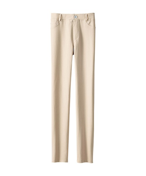 BELLUNA PLUS(ベルーナ)の「美ストレッチ素材レギンスパンツ68丈(その他パンツ・レディース・インディゴブルー/アイボリー系/イエロー/ブラック/ケミカルウォッシュ/オリーブ/モスグリーン・SMALL/LARGE/MEDIUM/X-LARGE)」の2枚目の写真