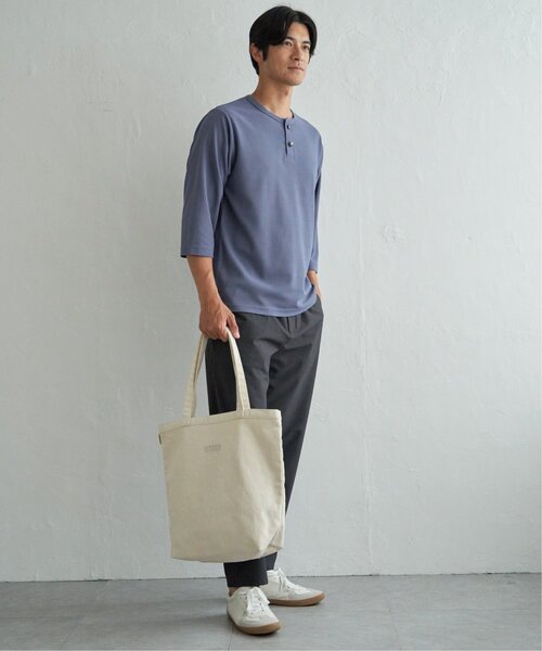ikka(イッカ)の「【吸水速乾】ドライサーマルヘンリーネック七分袖Tシャツ(Tシャツ/カットソー・メンズ・ホワイト/ブルー/グレー/ネイビー・XL/M/L/S)」の13枚目の写真