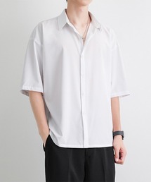 ONEP STAR（ワンピスター）の「シンプル半袖レギュラーカラーシャツ（シャツ/ブラウス）」