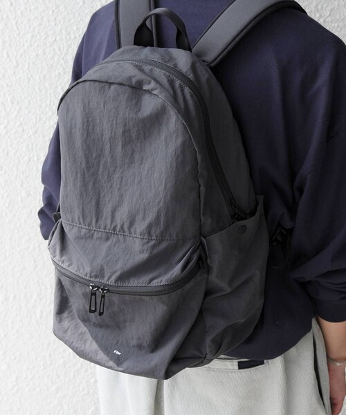 Filer(フィレール)の「Filer:〈撥水加工/軽量〉SIWA バックパック TS-002◇(バックパック/リュック・メンズ・ブラック/グレー・ONE SIZE)」の4枚目の写真