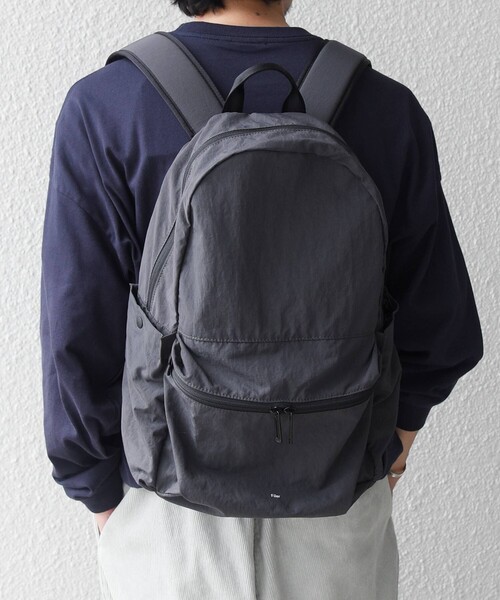 Filer(フィレール)の「Filer:〈撥水加工/軽量〉SIWA バックパック TS-002◇(バックパック/リュック・メンズ・ブラック/グレー・ONE SIZE)」の5枚目の写真