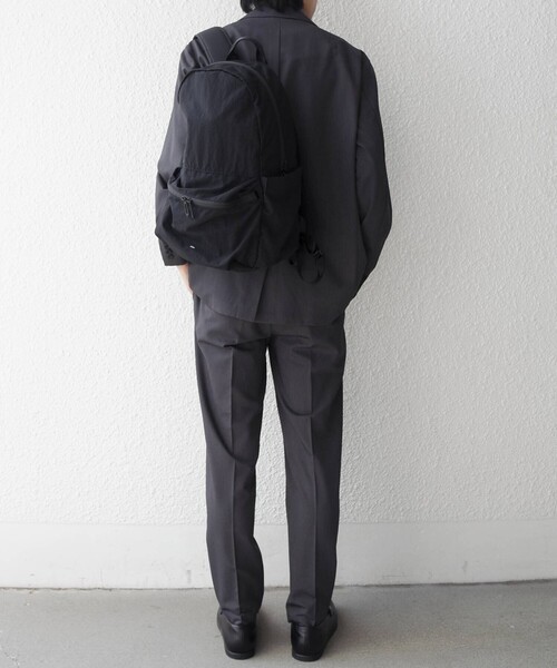 Filer(フィレール)の「Filer:〈撥水加工/軽量〉SIWA バックパック TS-002◇(バックパック/リュック・メンズ・ブラック/グレー・ONE SIZE)」の6枚目の写真