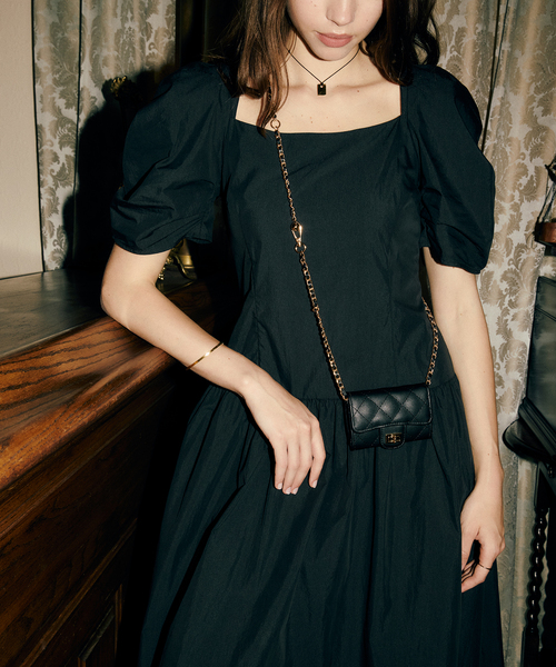 La TOTALITE(ラトータリテ)の「【SAORI TANABE × La Totalite】Robe de Soiree(ワンピース・レディース・ボルドー/ブラック・36/38)」の3枚目の写真