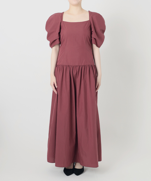 La TOTALITE(ラトータリテ)の「【SAORI TANABE × La Totalite】Robe de Soiree(ワンピース・レディース・ボルドー/ブラック・36/38)」の20枚目の写真