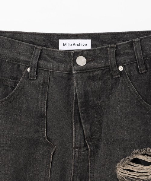 MILLO WOMEN（ミロウーマン）の「レイヤード・デストロイド・ジン [ヴィンテージブラウン]（デニムパンツ・レディース・その他・SMALL/MEDIUM）」の3枚目の写真