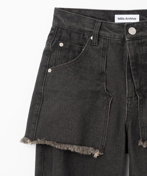 MILLO WOMEN（ミロウーマン）の「レイヤード・デストロイド・ジン [ヴィンテージブラウン]（デニムパンツ・レディース・その他・SMALL/MEDIUM）」の4枚目の写真