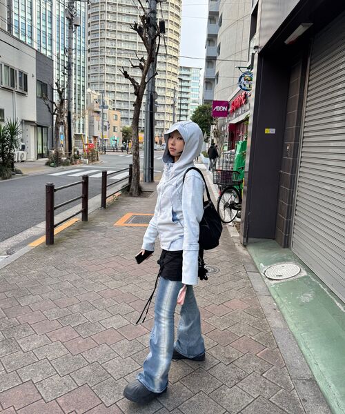 MILLO WOMEN（ミロウーマン）の「レイヤード・デストロイド・ジン [ヴィンテージブラウン]（デニムパンツ・レディース・その他・SMALL/MEDIUM）」の8枚目の写真