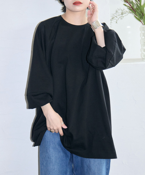 CITYSHOP（シティーショップ）の「[THE MOOD] パフスリーブ ロンTEE：カットソー（Tシャツ/カットソー・レディース・ホワイト/ブラック/イエロー・FREE）」の16枚目の写真