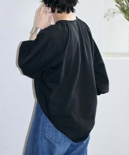 CITYSHOP（シティーショップ）の「[THE MOOD] パフスリーブ ロンTEE：カットソー（Tシャツ/カットソー・レディース・ホワイト/ブラック/イエロー・FREE）」の17枚目の写真