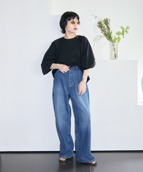 CITYSHOP（シティーショップ）の「[THE MOOD] パフスリーブ ロンTEE：カットソー（Tシャツ/カットソー・レディース・ホワイト/ブラック/イエロー・FREE）」の22枚目の写真